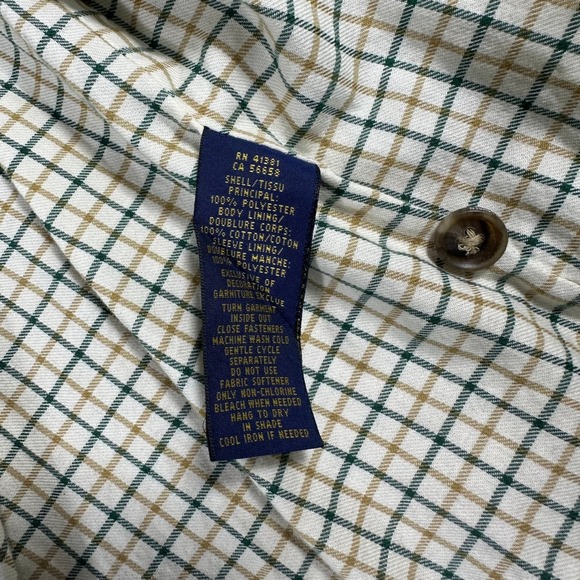 Polo Ralph Lauren Mens Harrington Jacket Men's S Beige Lightweight Full Zip Coat - Picture 3 of 7